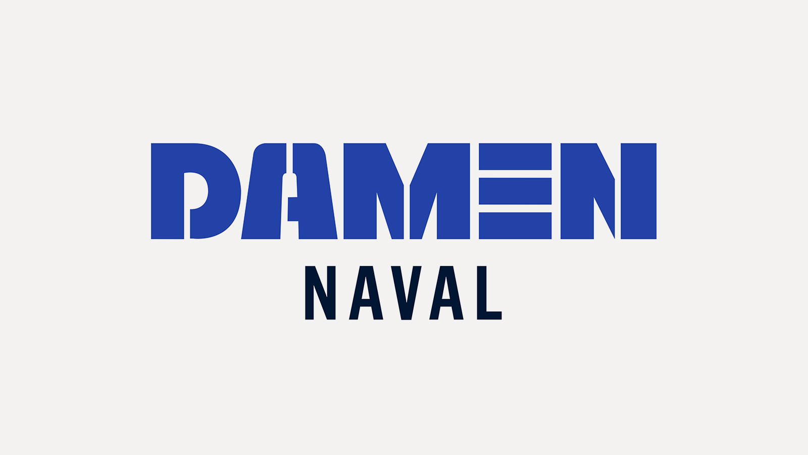Damen Naval logo centred
